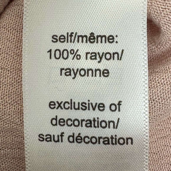 Maurice’s Blush Pink Boho Eyelet V-Neck Romantic Peasant Half Sleeve | Size S - Picture 8 of 9